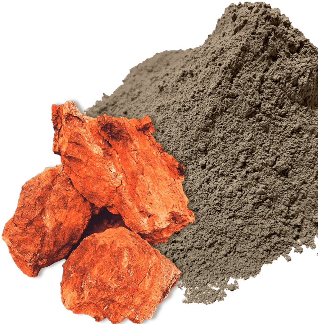 左官による塗り壁（土壁）の材料である砂と原土